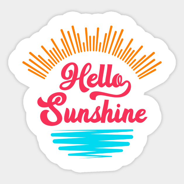 Hello sunshine Sticker by Ombre Dreams